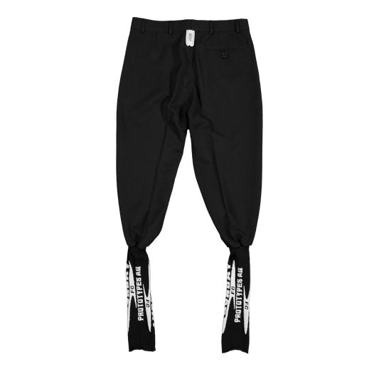 FOOTBALL SOCK TAILORED PANTS BLACK
