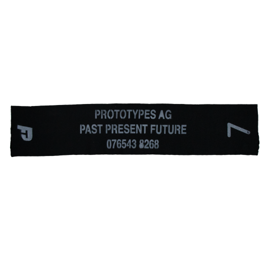 SPRAYED FOOTBALL SCARF BLACK