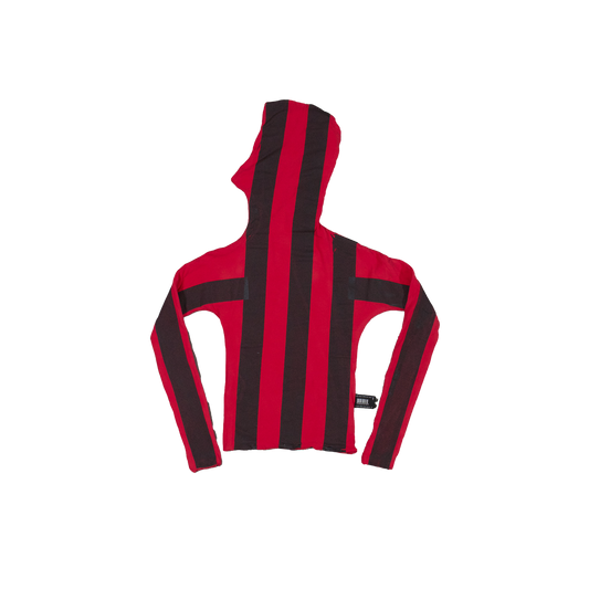 TWISTED HOODIE STRIPED RED