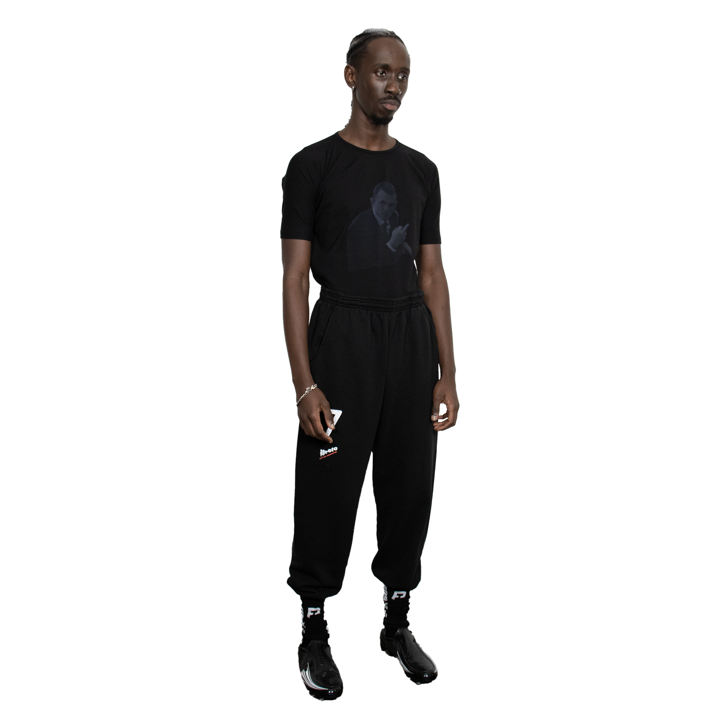 FOOTBALL SOCK SWEATPANTS BLACK