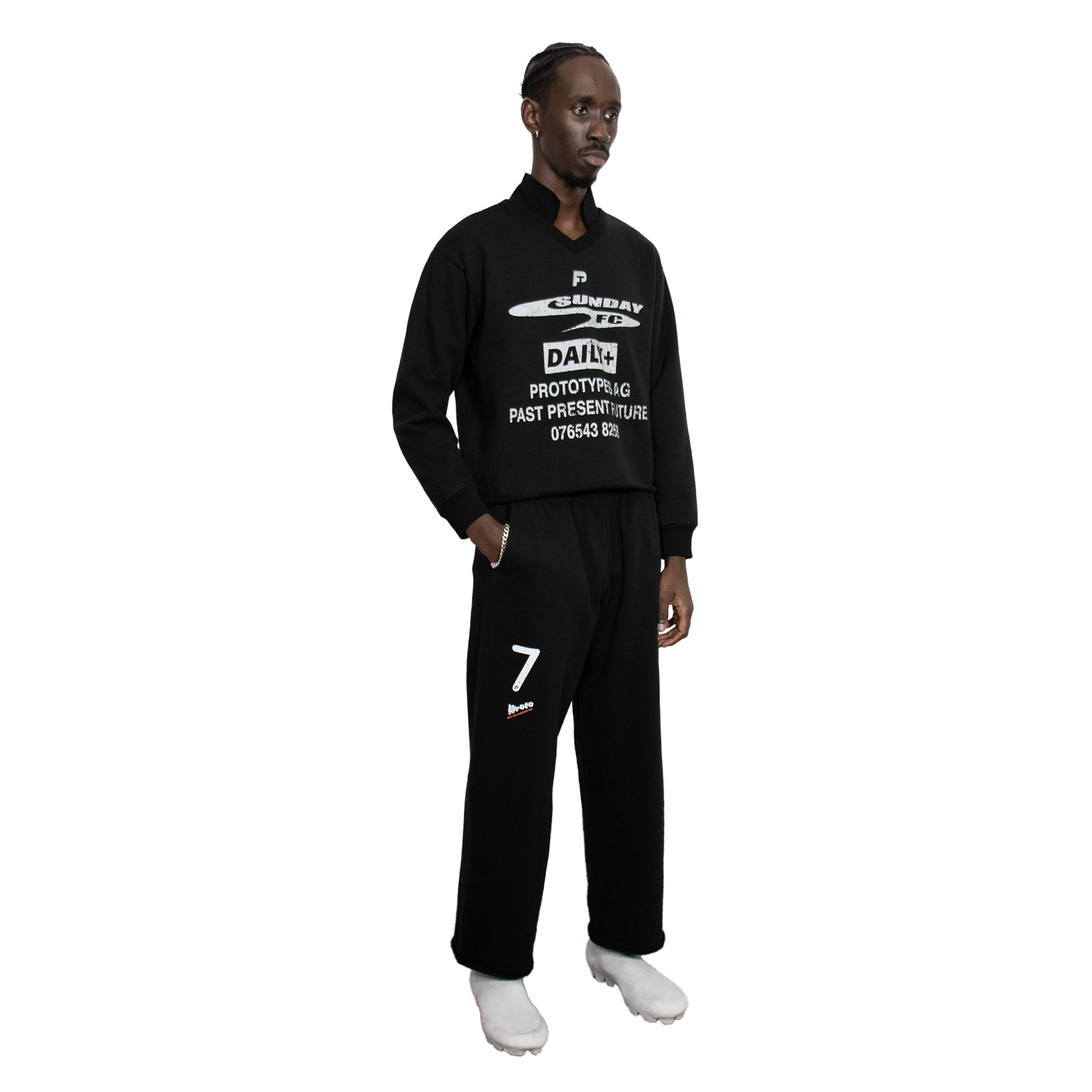 SHRUNKEN SWEATSHIRT BLACK