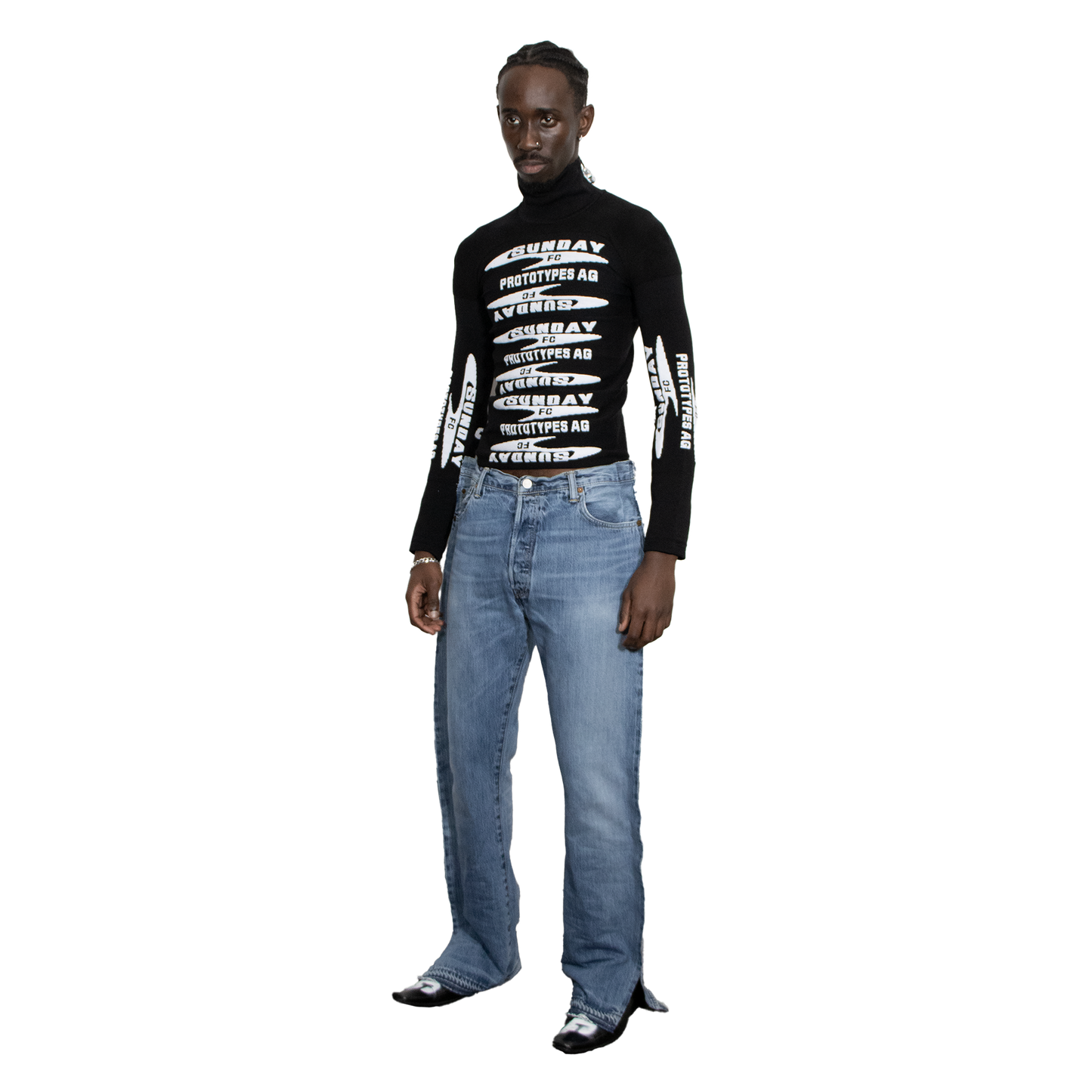 FOOTBALL SOCK TOP BLACK