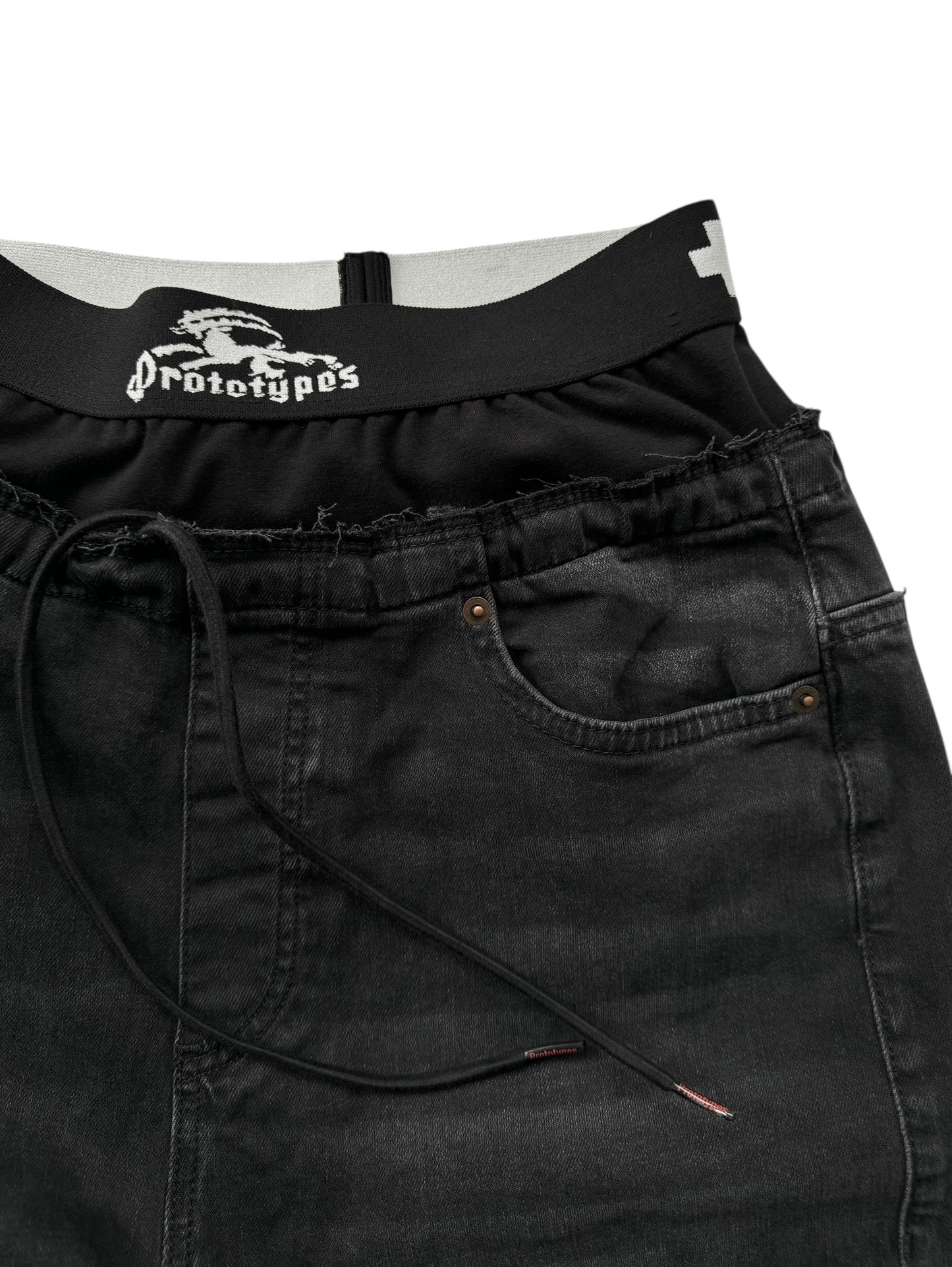 WAISTBAND DENIM JEANS MENS