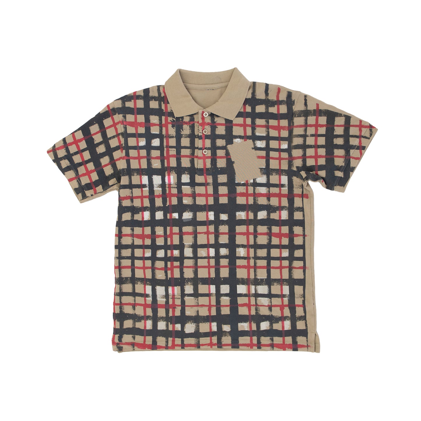 SPRAYED CHECK POLO