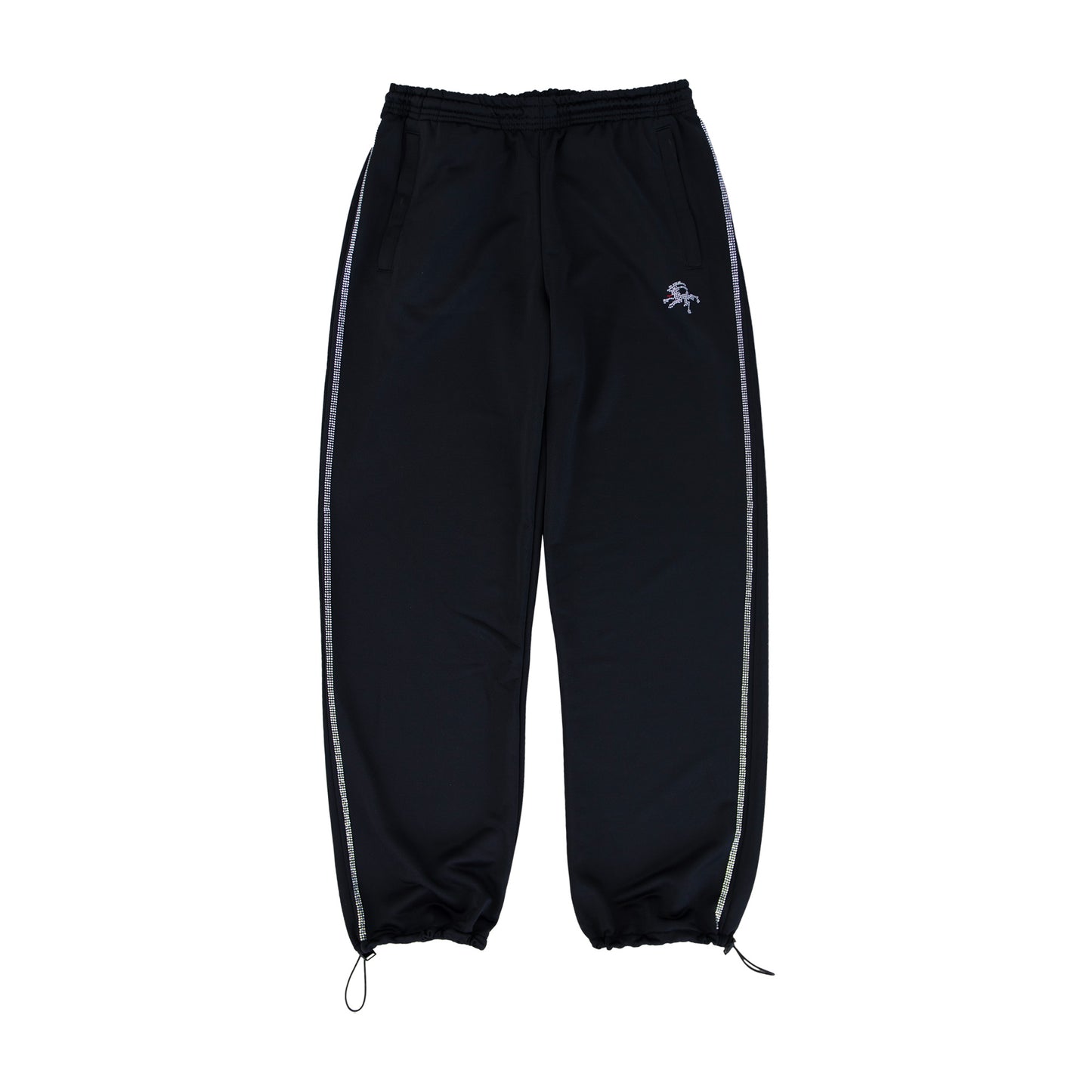 RHINESTONE TRACKSUIT PANTS
