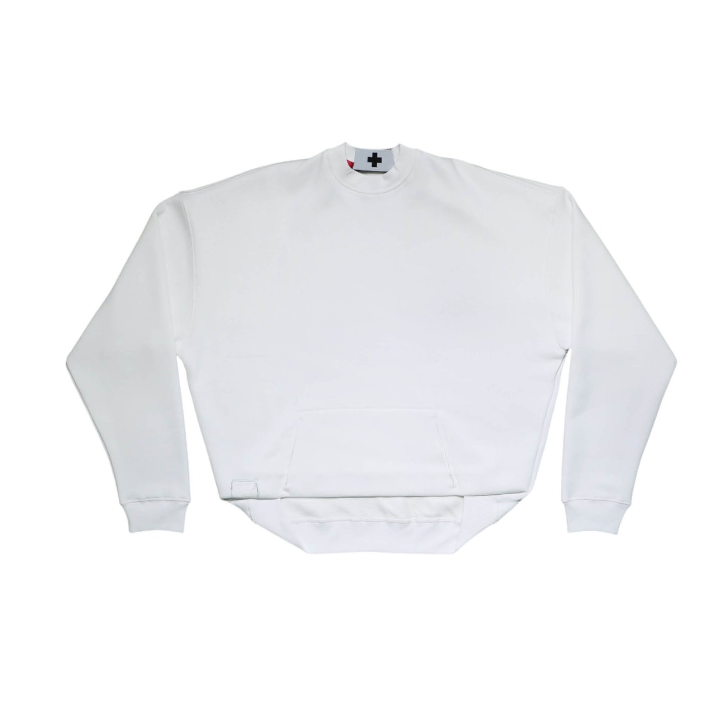 BOX PLEAT CREWNECK
