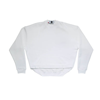 BOX PLEAT CREWNECK