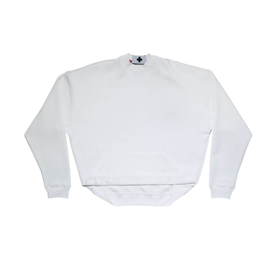 BOX PLEAT CREWNECK