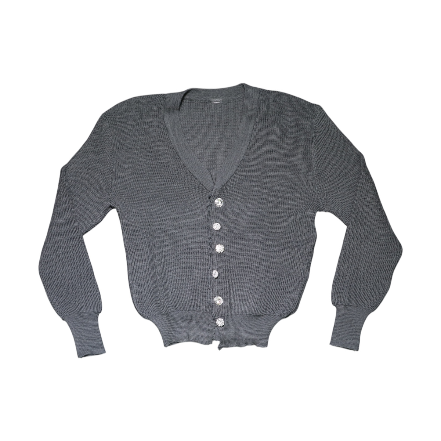 JEWELRY BUTTON CARDIGAN