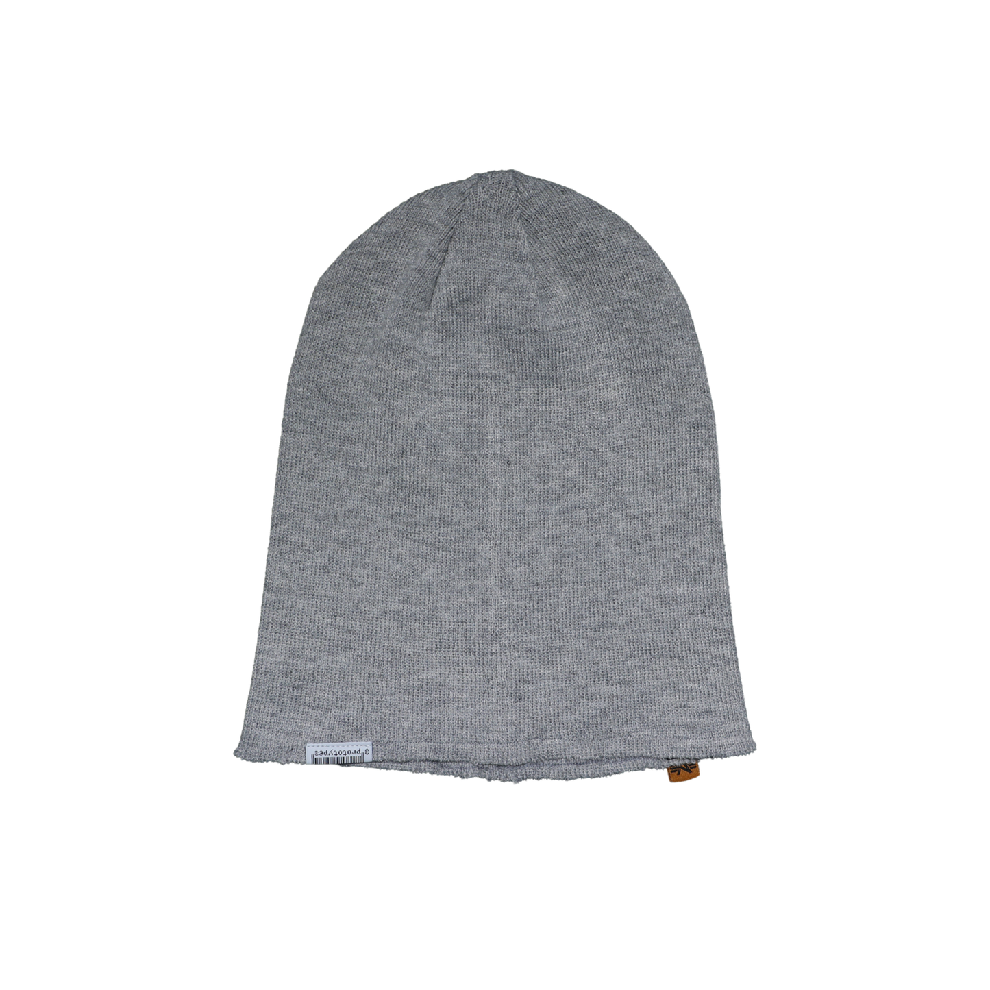 ALPHA RAW BEANIE LABEL GREY