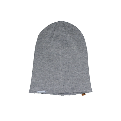 ALPHA RAW BEANIE LABEL GREY