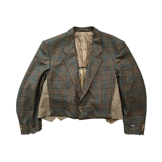 TWO WAY TAILORED JACKET BROWN