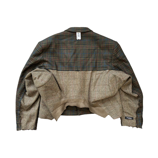 TWO WAY TAILORED JACKET BROWN