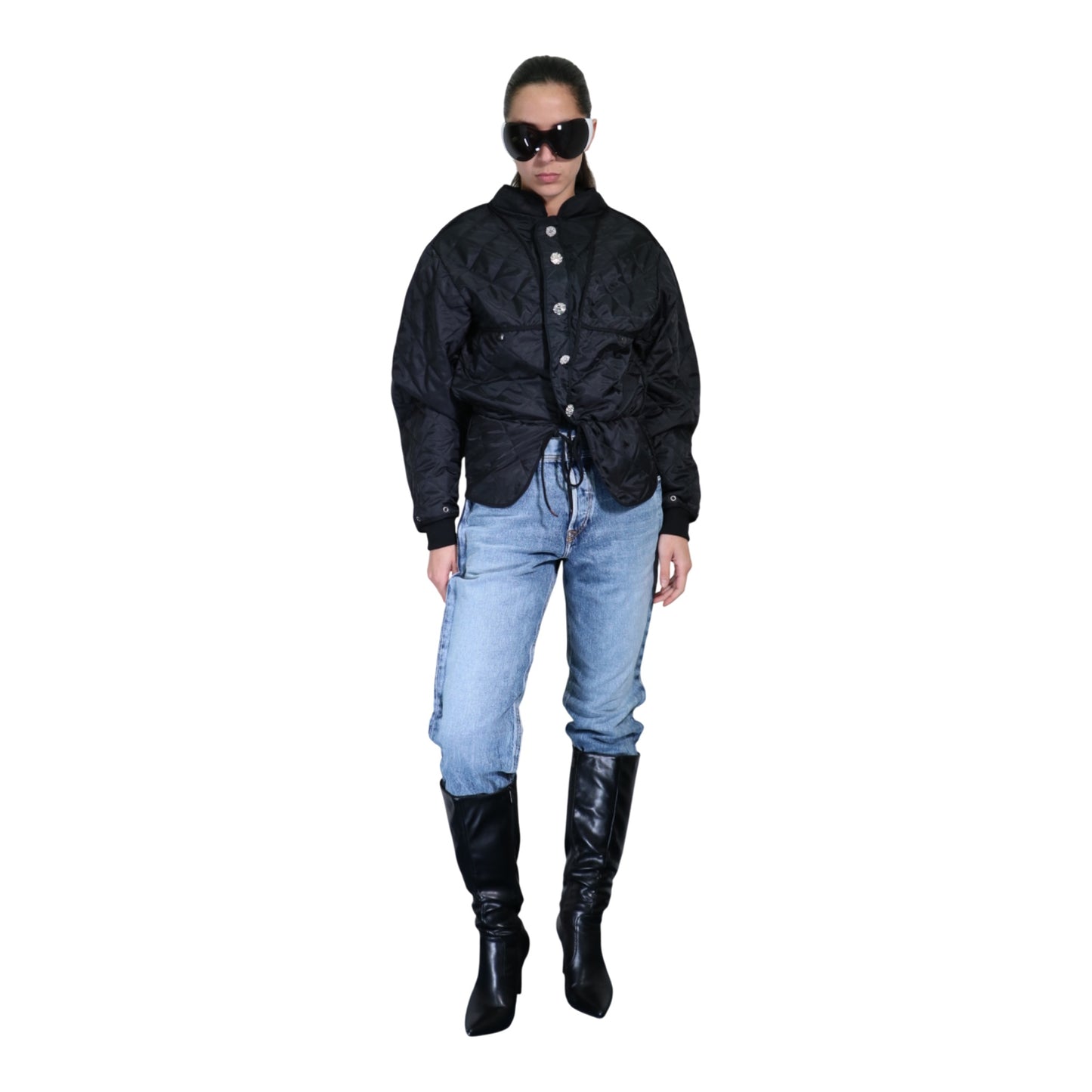 JEWLERY BUTTONED LINER JACKET