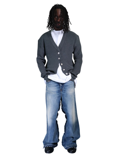 JEWELRY BUTTON CARDIGAN