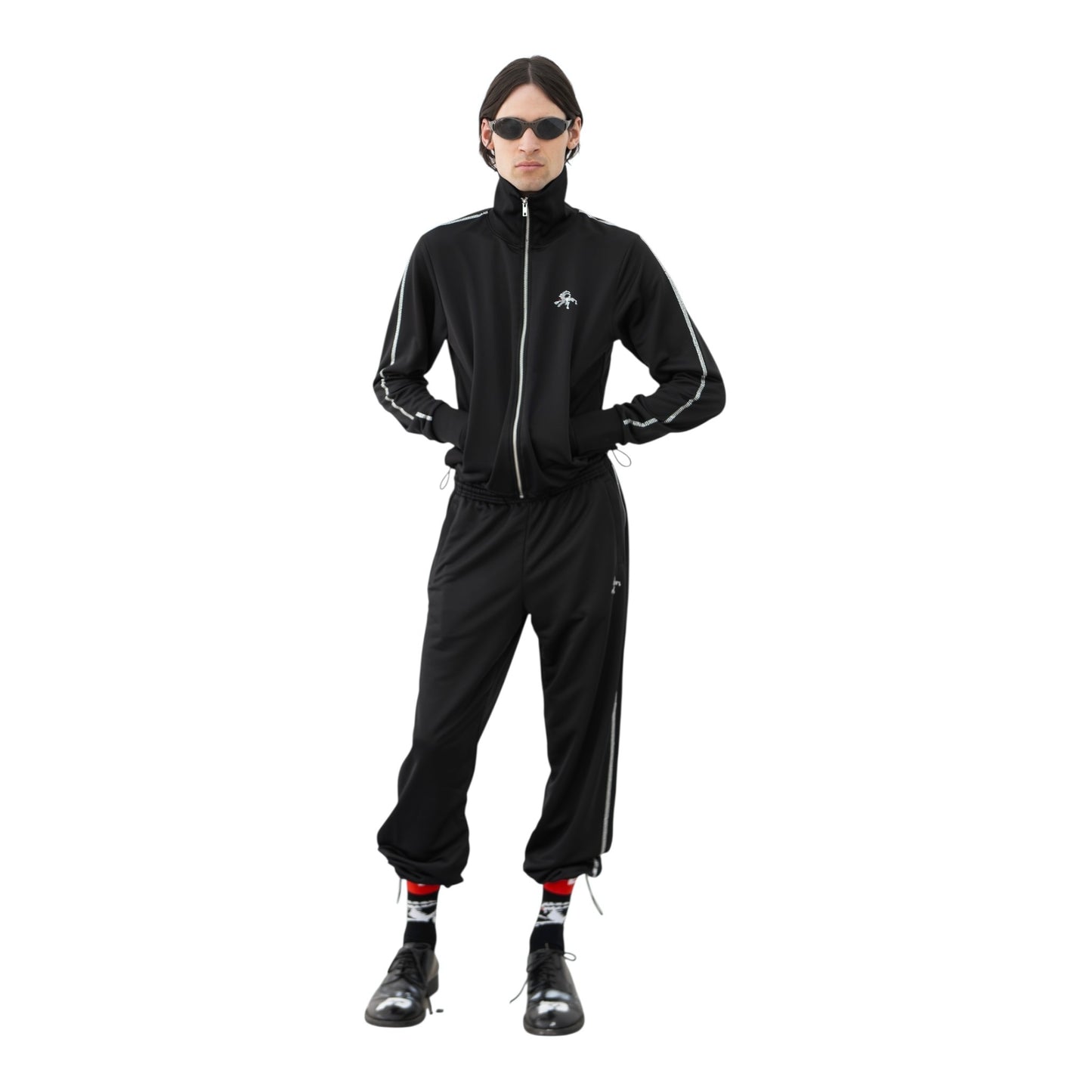 RHINESTONE TRACKSUIT PANTS