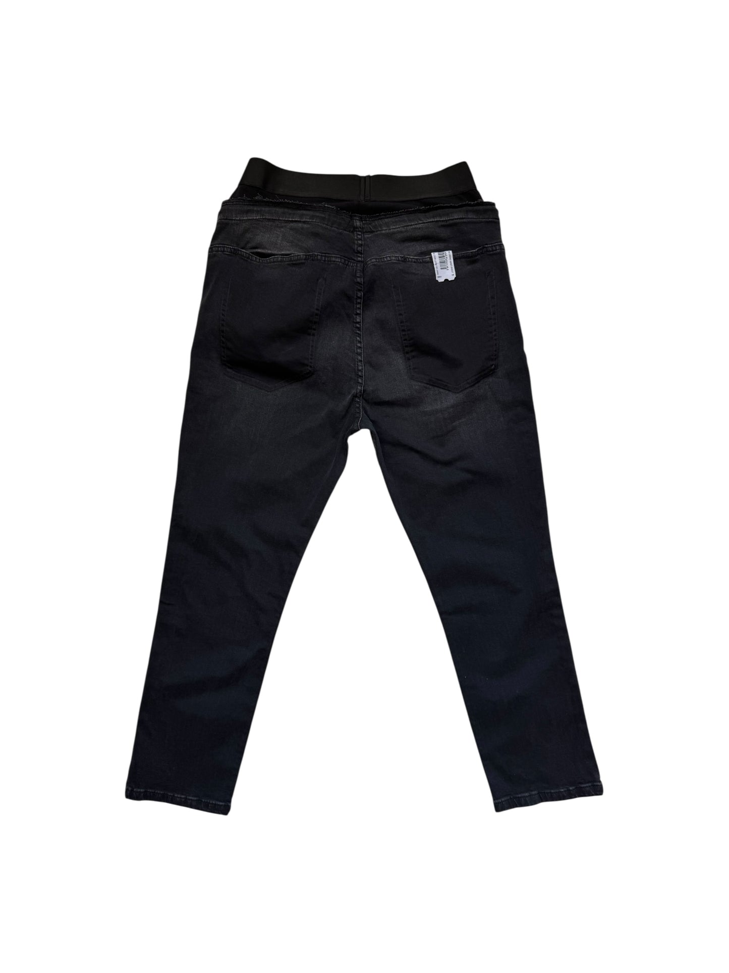 WAISTBAND DENIM JEANS SKINNY CROPPED