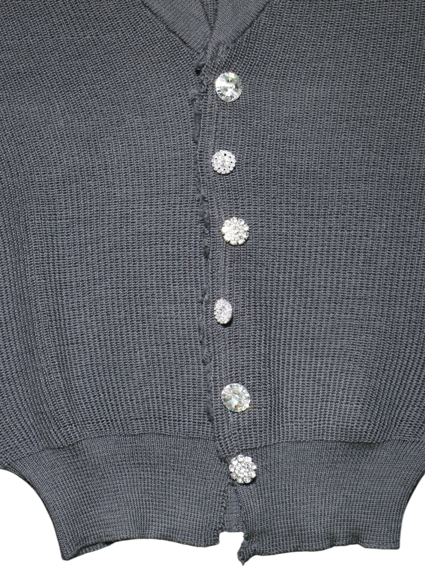 JEWELRY BUTTON CARDIGAN