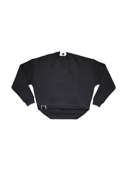 BOX PLEAT CREWNECK