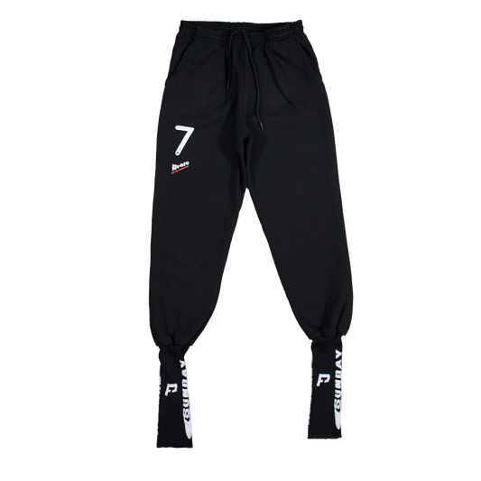 FOOTBALL SOCK SWEATPANTS BLACK