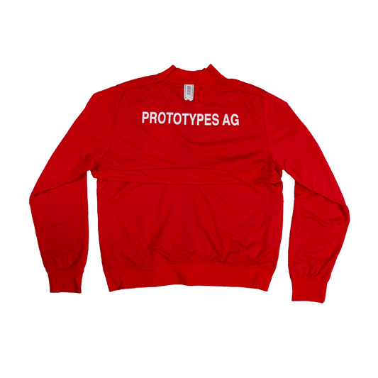 CROPPED TRACKSUIT JACKET RED