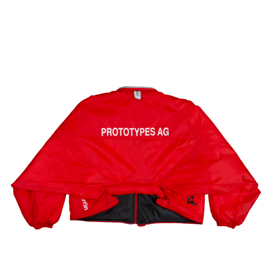 TWO WAY PADDED TRACK JACKET RED