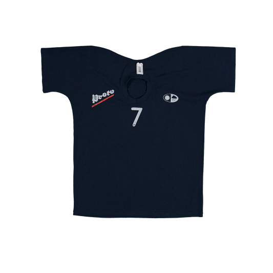 MOVED NECKLINE TEE NAVY