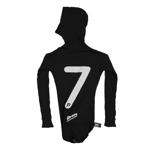 TWISTED HOODIE ROMPER BLACK