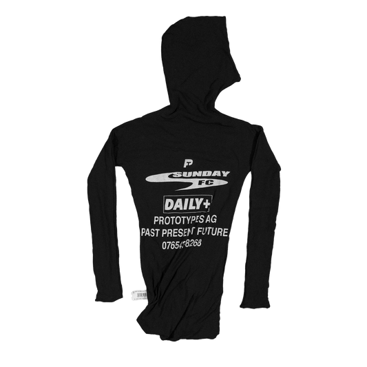 TWISTED HOODIE ROMPER BLACK