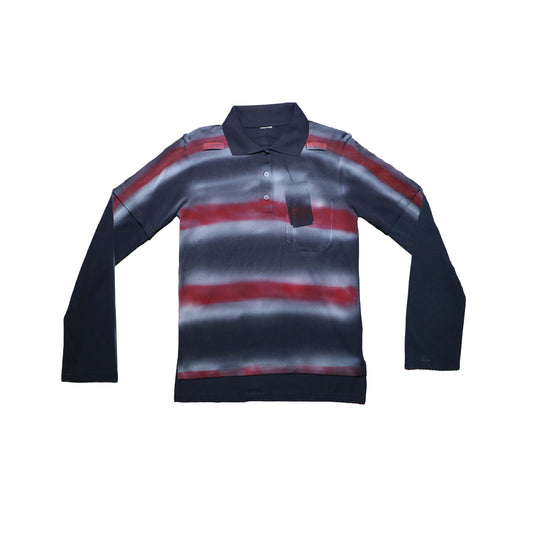 SPRAYED POLO LONGSLEEVE