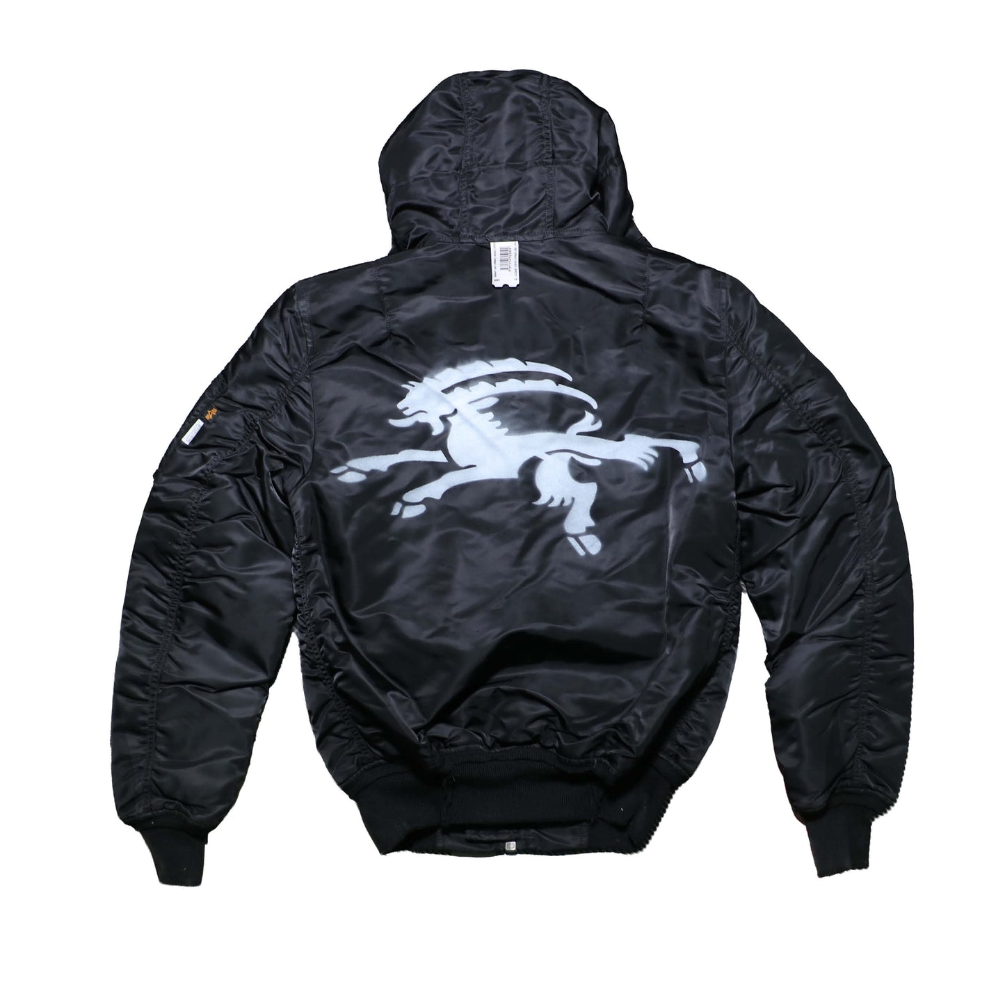 FIXED HOOD BOMBER BLACK