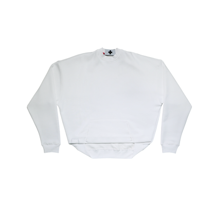 BOX PLEAT CREWNECK