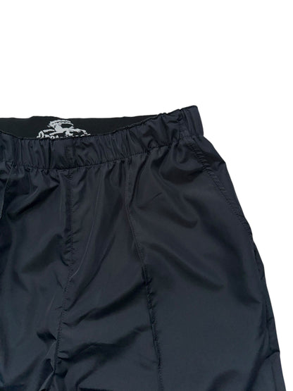 ELASTICATED NYLON TAILORED PANTS
