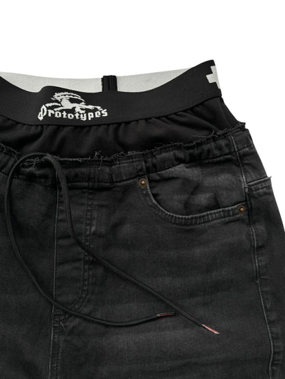 WAISTBAND DENIM JEANS MENS